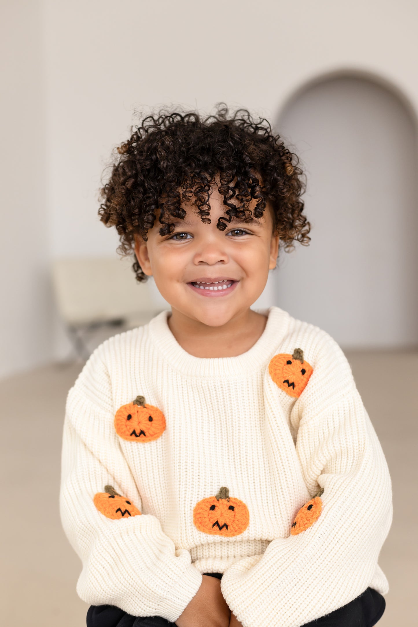 AW 'Halloween' pumpkin knitted jumper