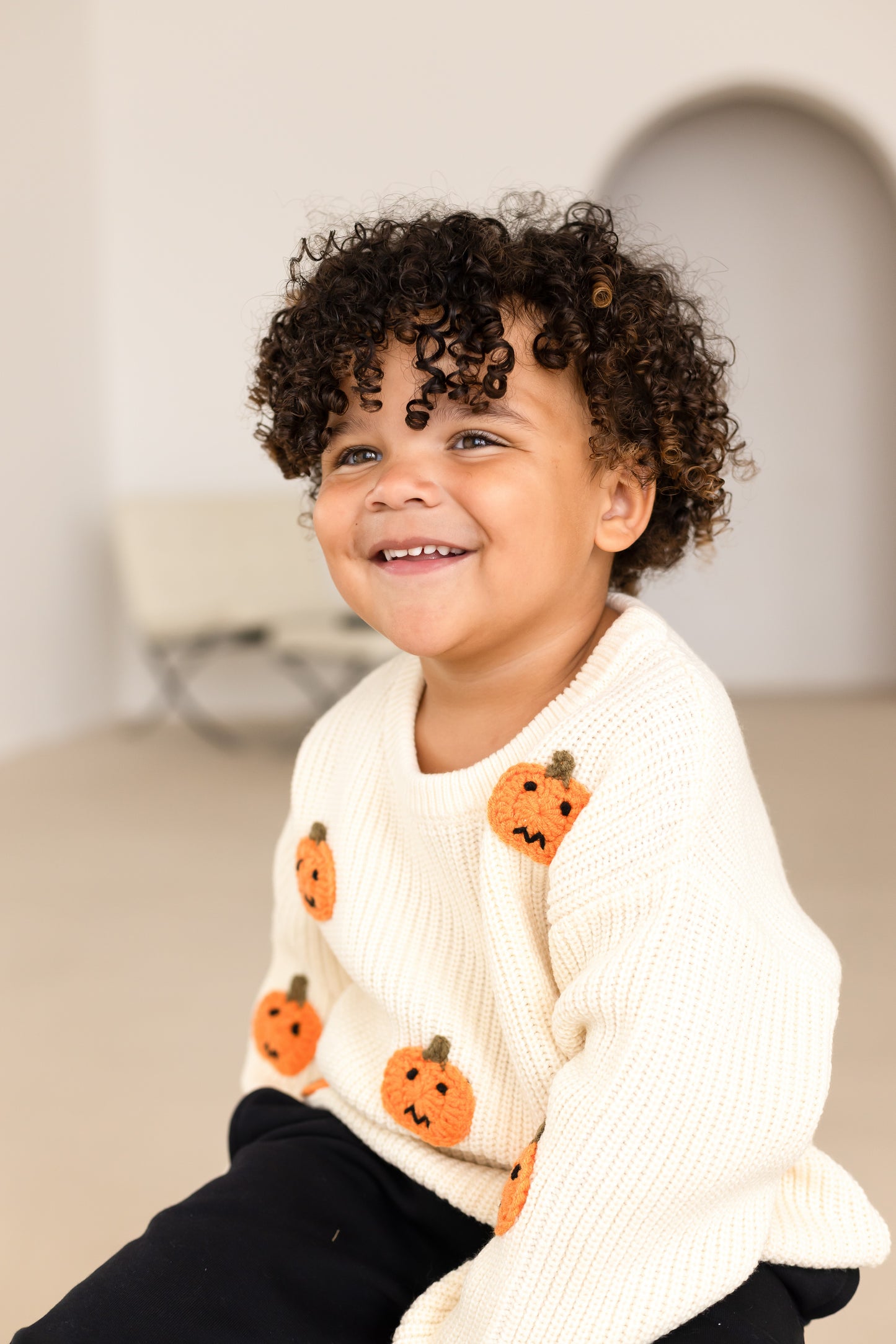 AW 'Halloween' pumpkin knitted jumper