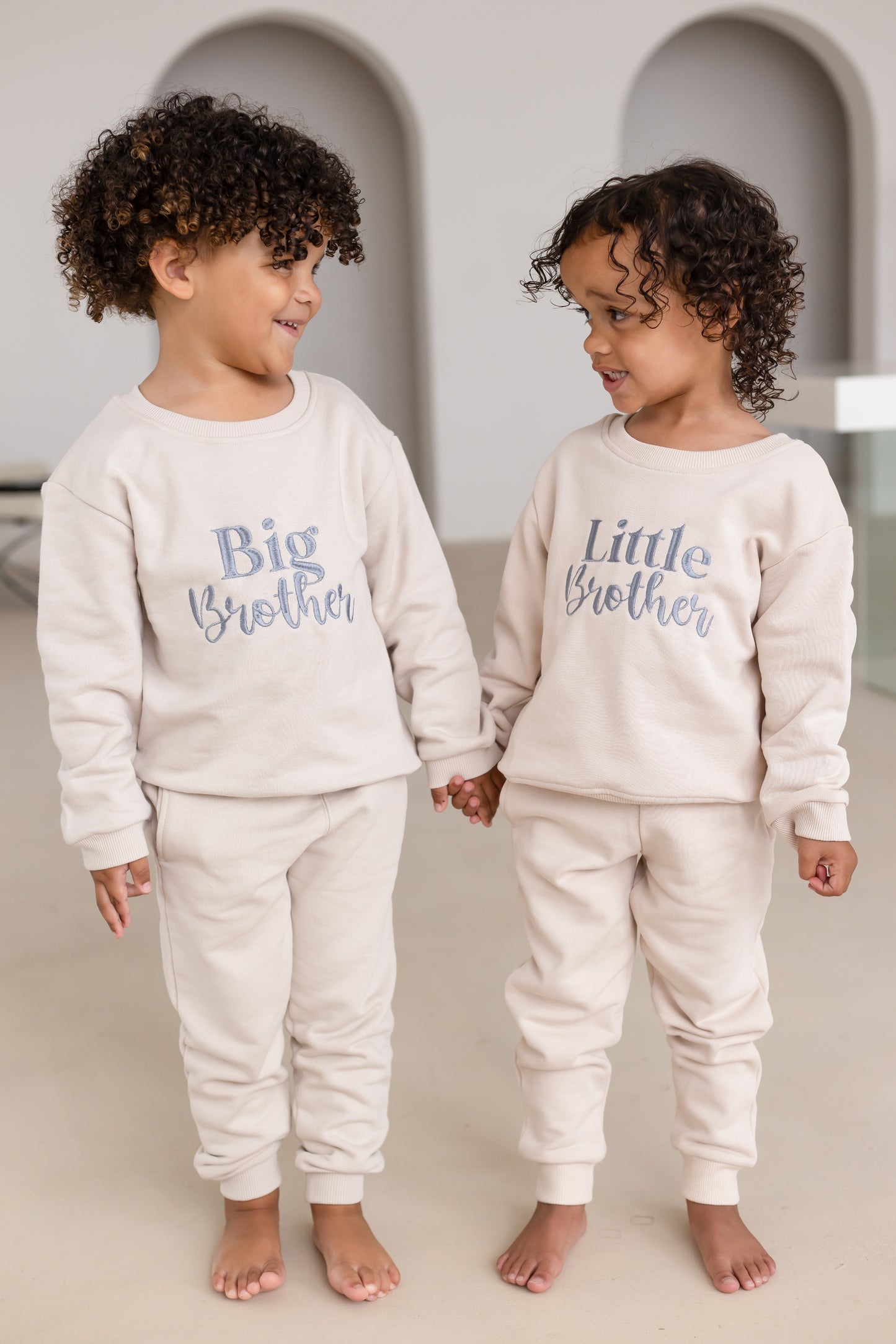 'Big Sister/Little Sister' embroidered sweatshirt