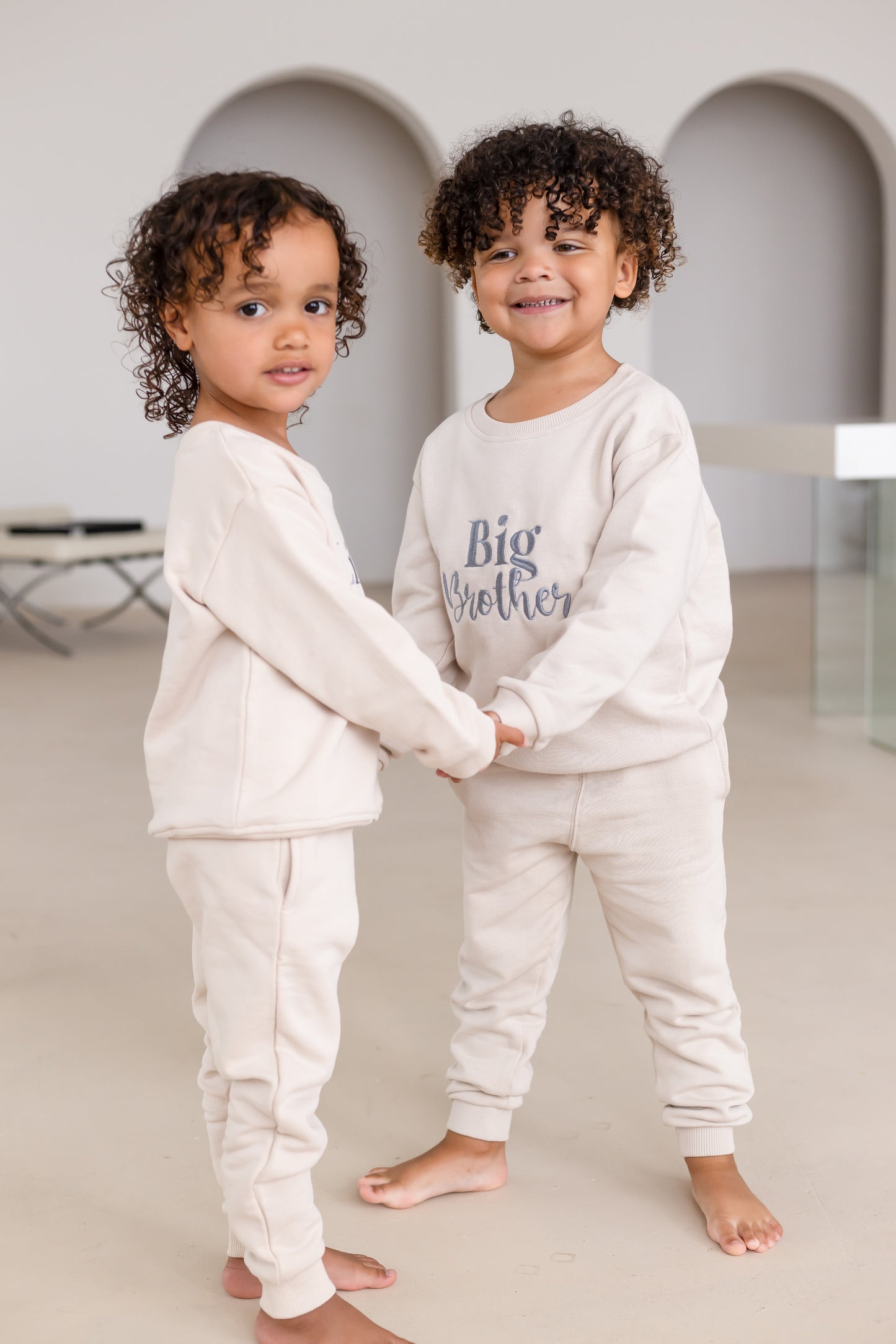 'Big Sister/Little Sister' embroidered sweatshirt