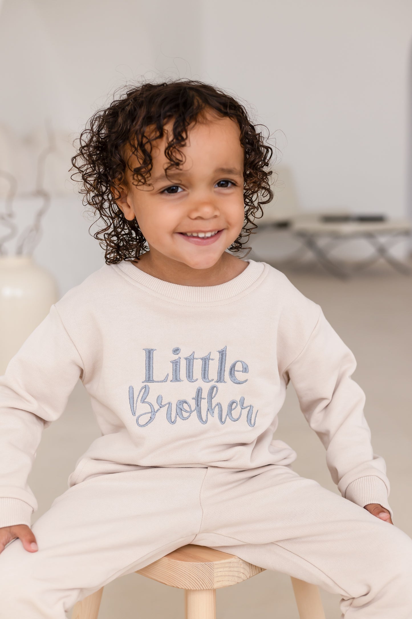 'Big Sister/Little Sister' embroidered sweatshirt