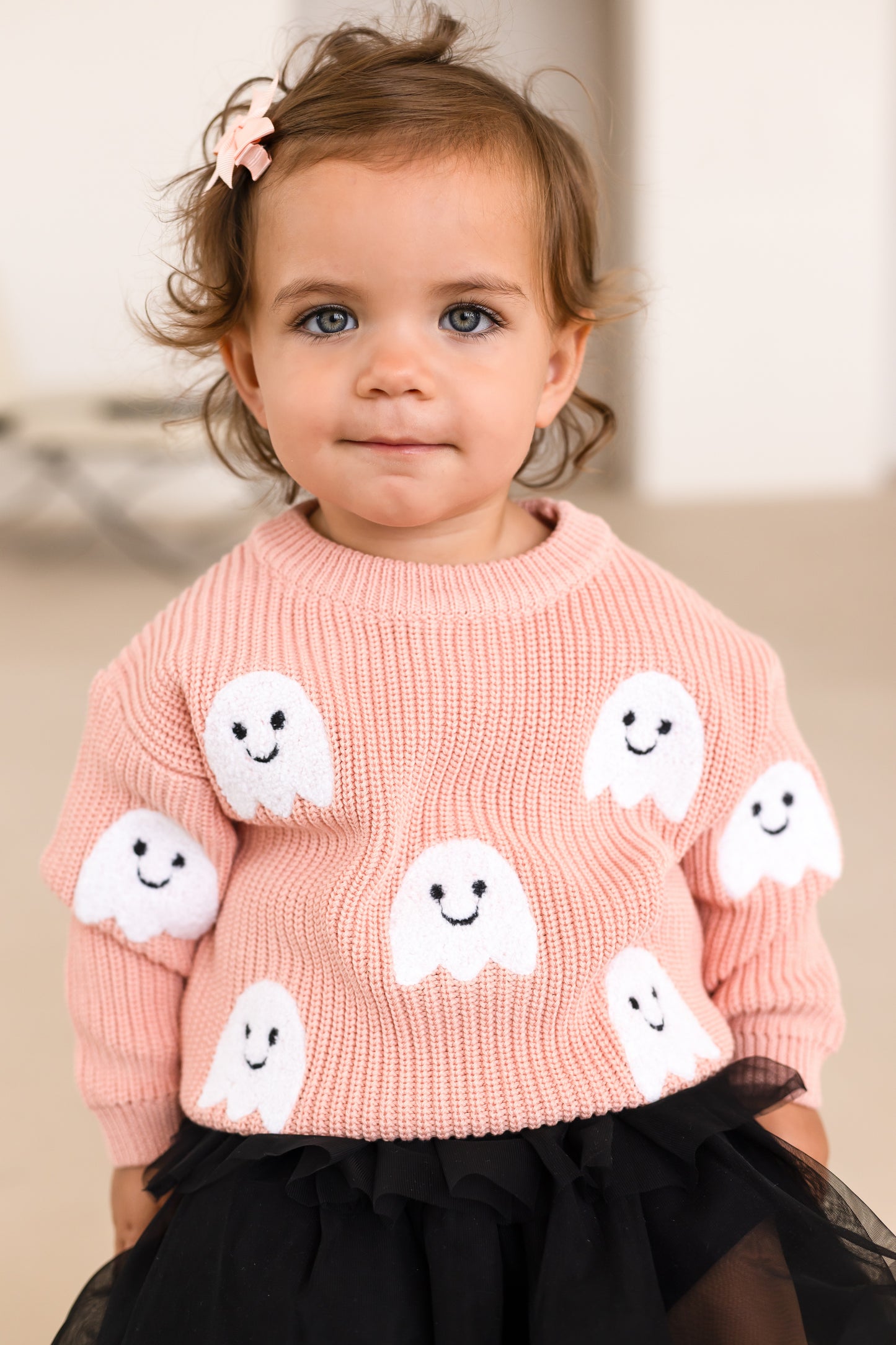 AW 'Halloween' ghost knitted jumper