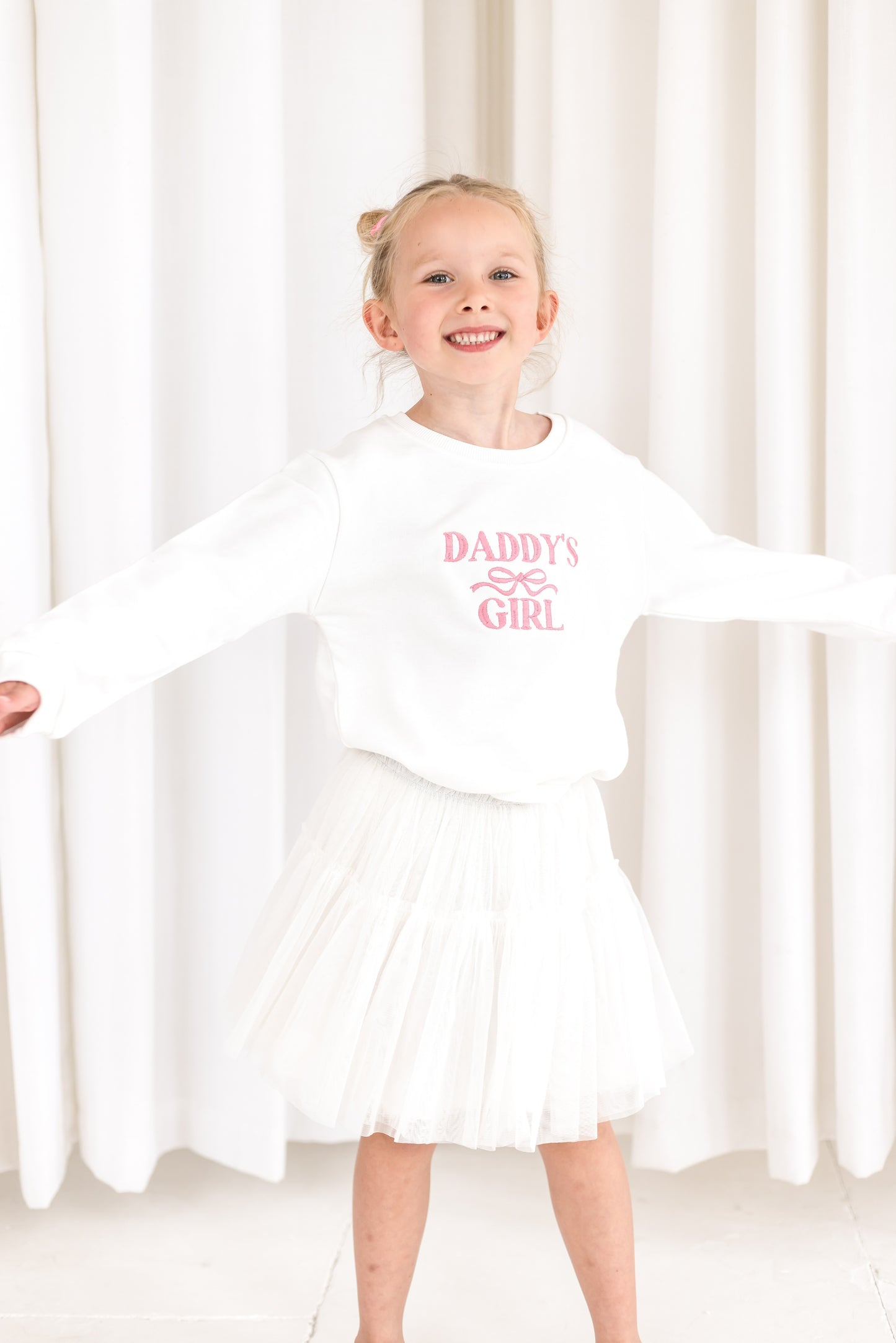 Daddy's Girl 'Father's Day' Embroidered Sweatshirt