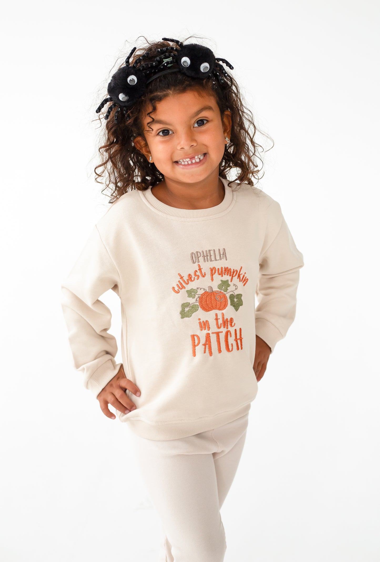 AW 'Cutest pumpkin in the patch' personalised embroidered sweatshirt