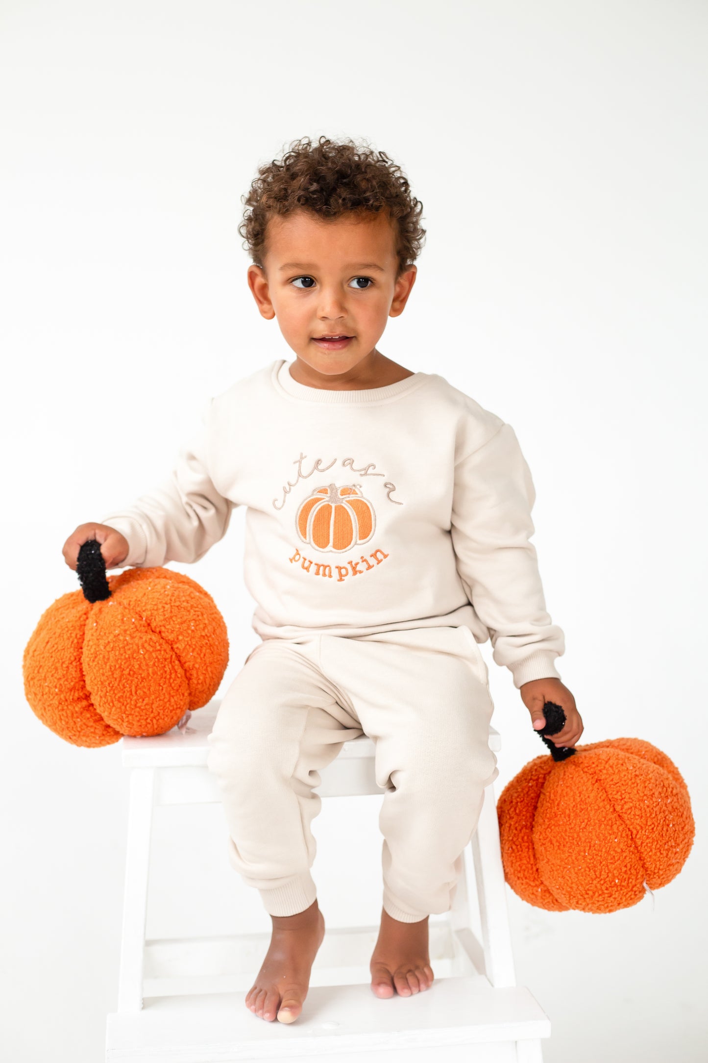 AW 'Cute as a pumpkin' embroidered sweatshirt