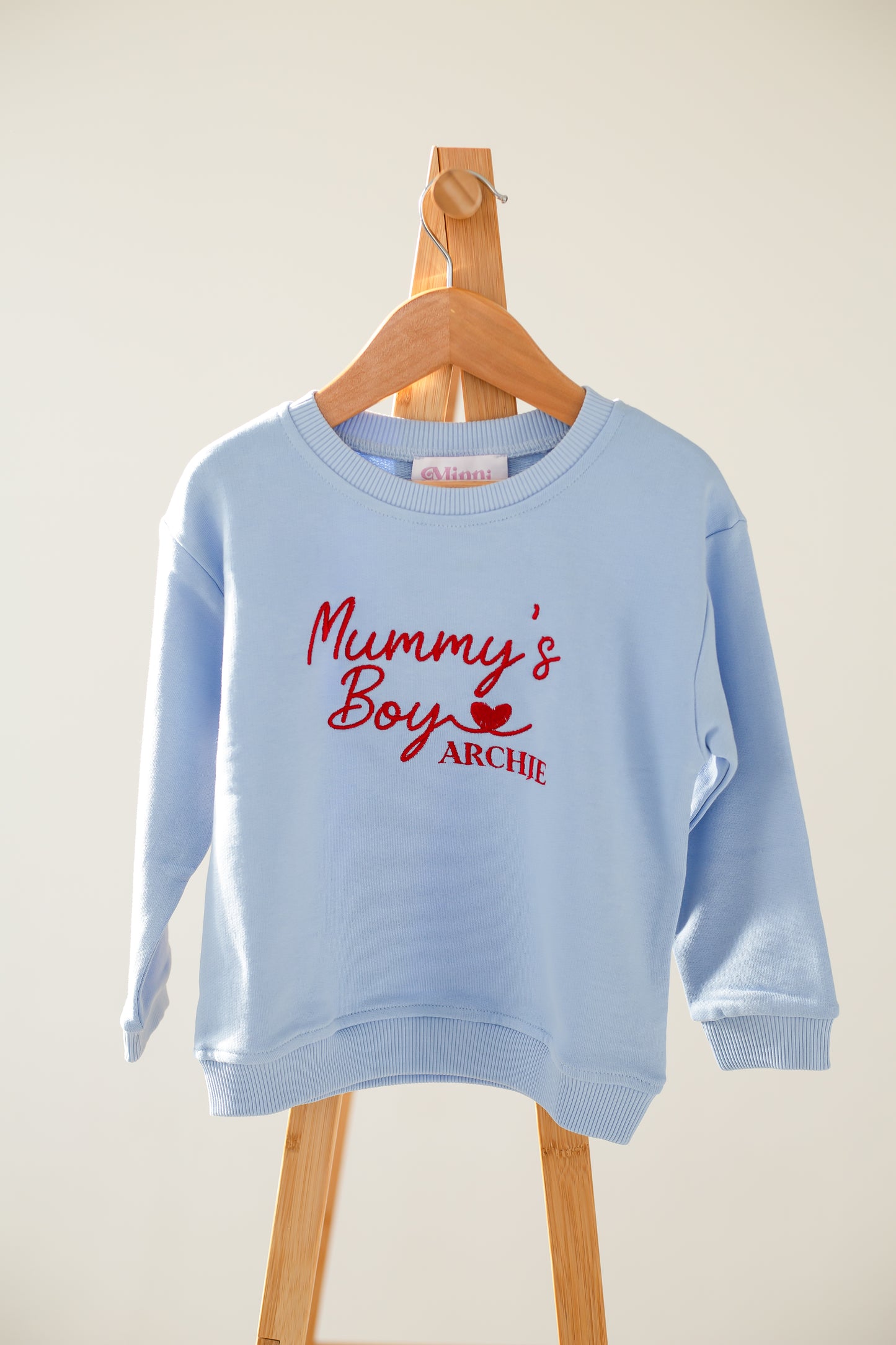 'Daddy's Girl/Boy' Father's Day personalised name embroidered sweatshirt