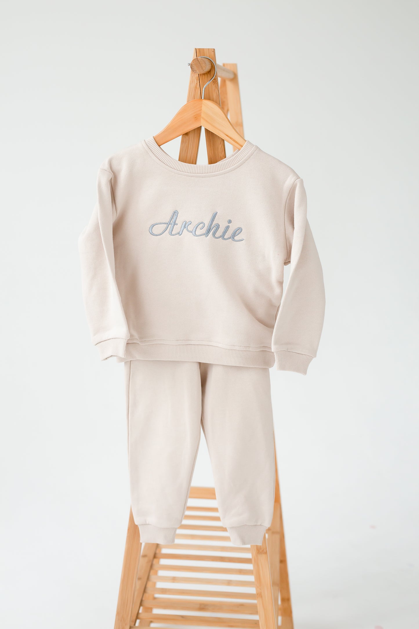 Signature italic personalised name embroidered sweatshirt