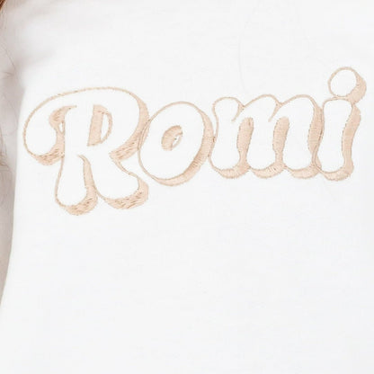 Summer bubble font personalised name embroidered short tracksuit
