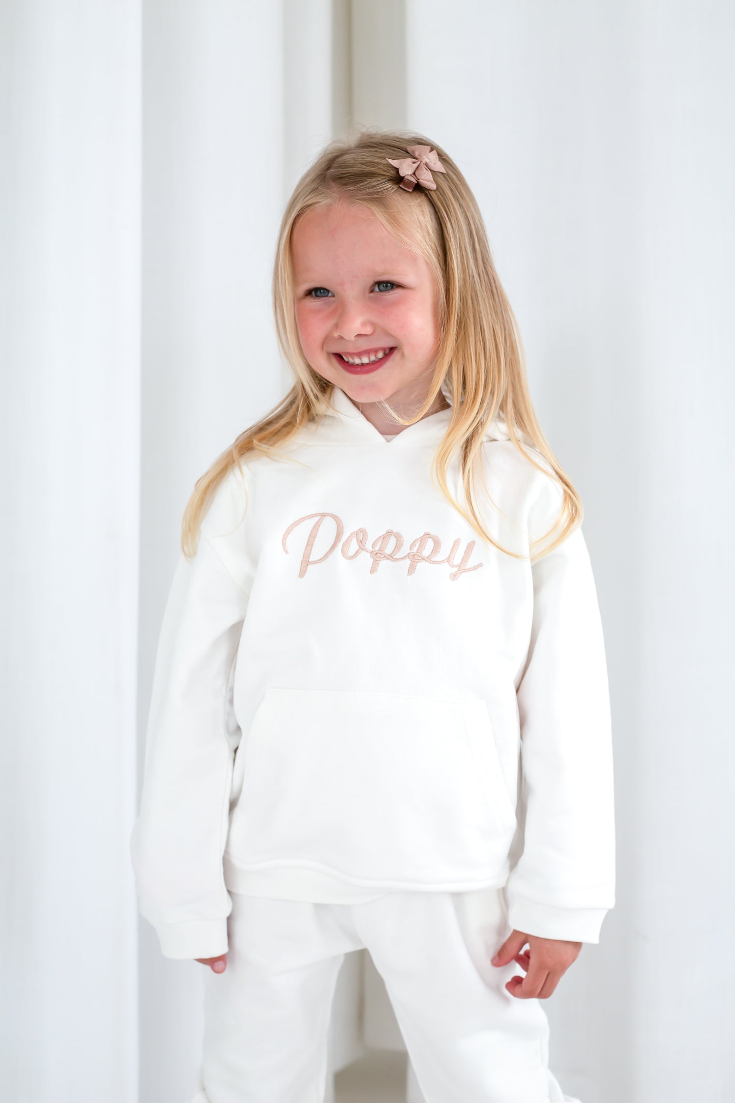 Signature italic personalised name embroidered hoodie