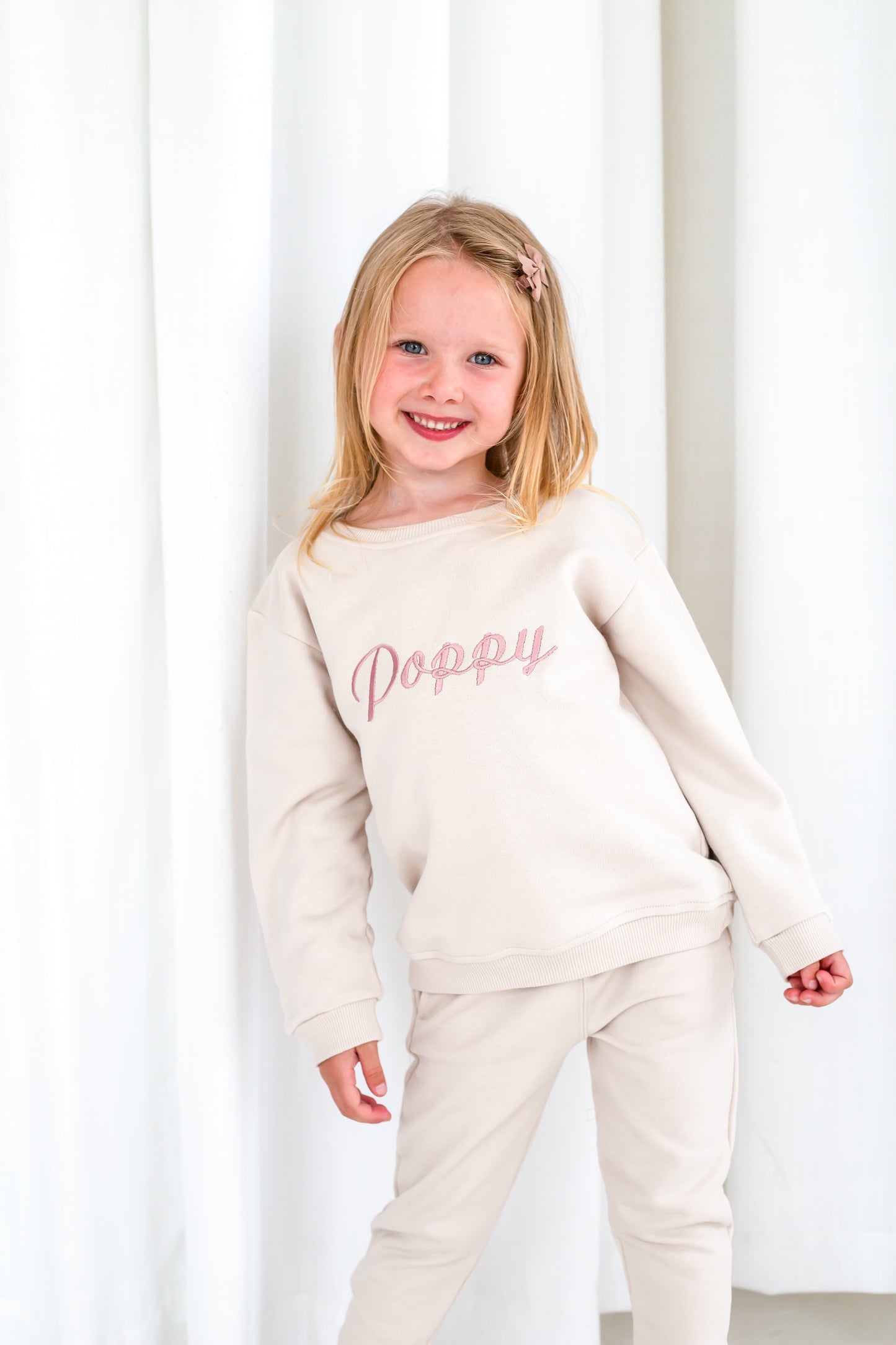 Signature italic personalised name embroidered sweatshirt