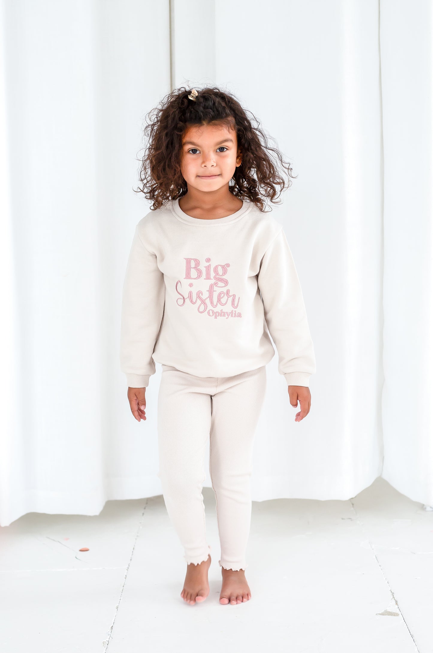 AW Signature 'Big/Little/Baby' Sister personalised embroidered sweatshirt