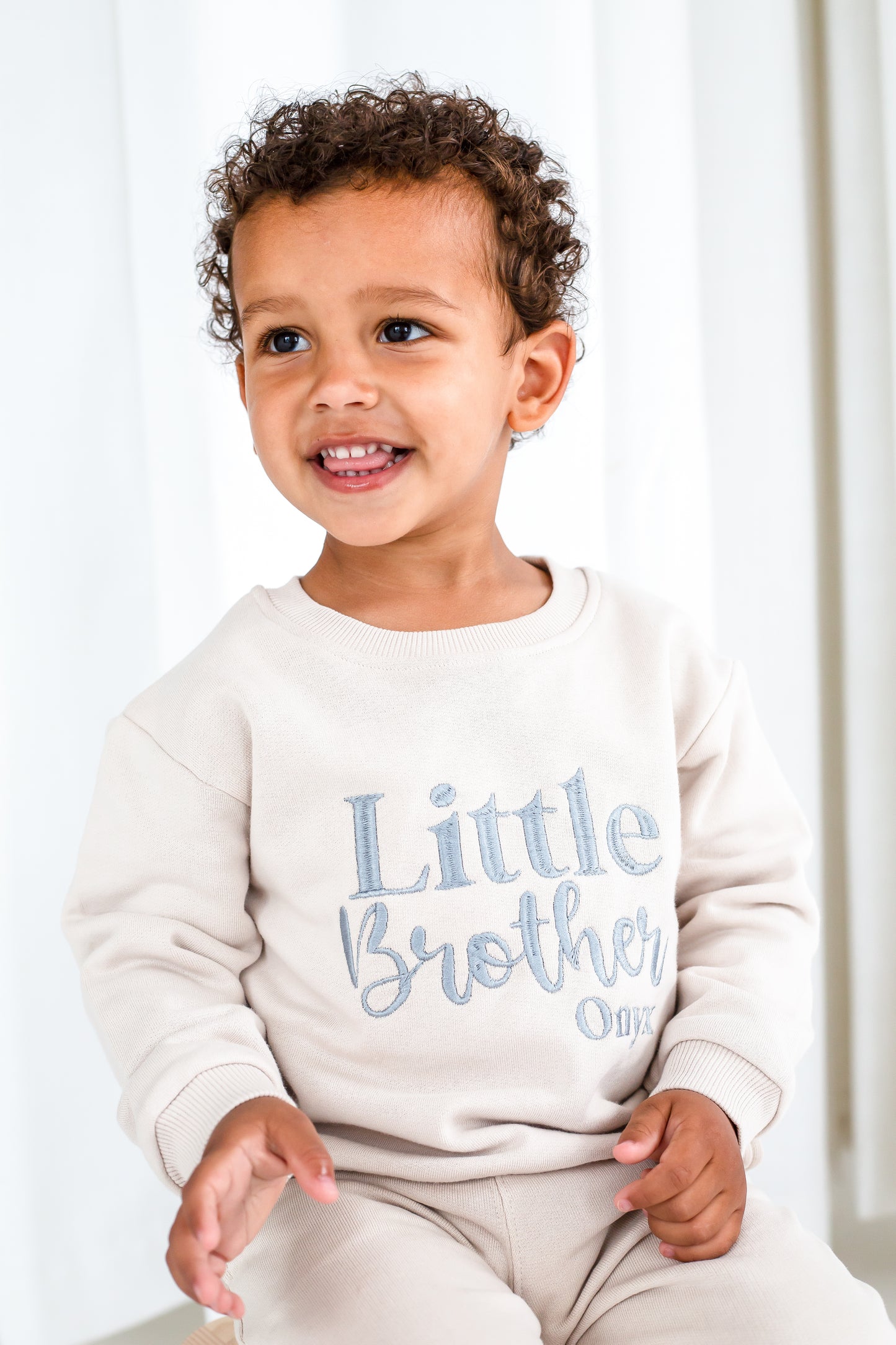 AW Signature 'Big/Little/Baby' Sister personalised embroidered sweatshirt