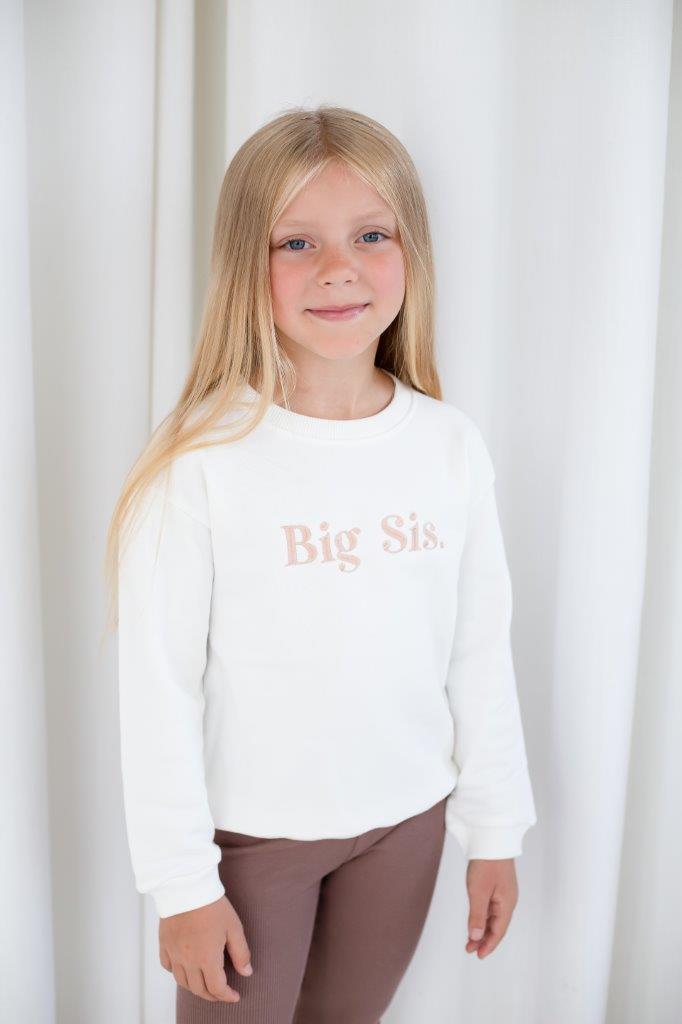 'Big Sis/Lil Sis' embroidered sweatshirt