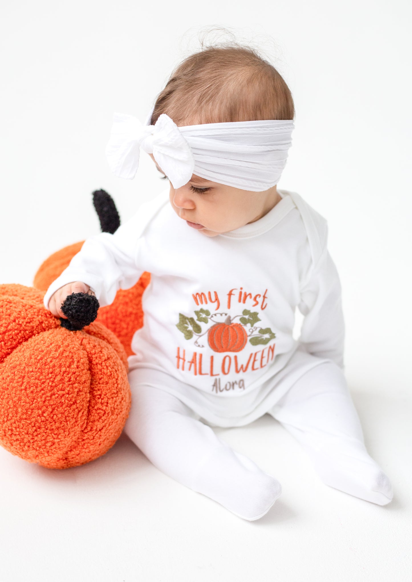 AW 'My First Halloween' embroidered personalised babygro