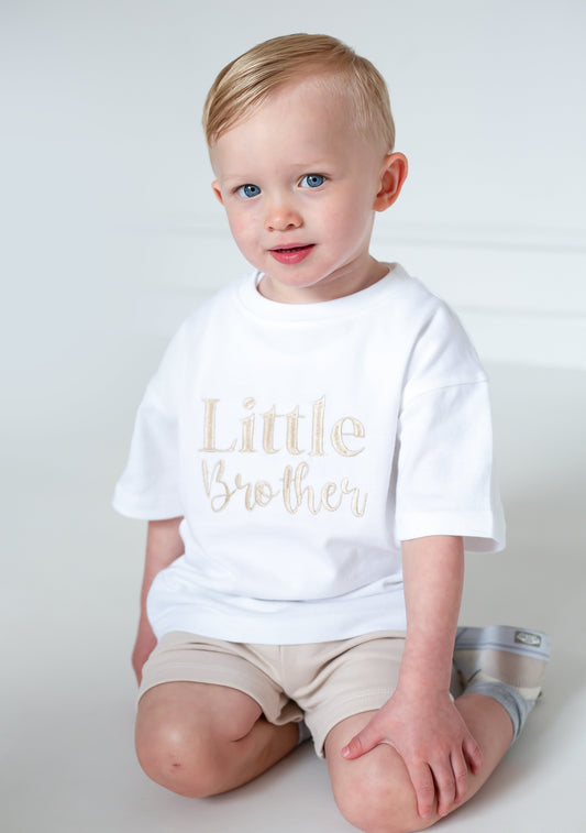 Big/Little Brother embroidered t shirt