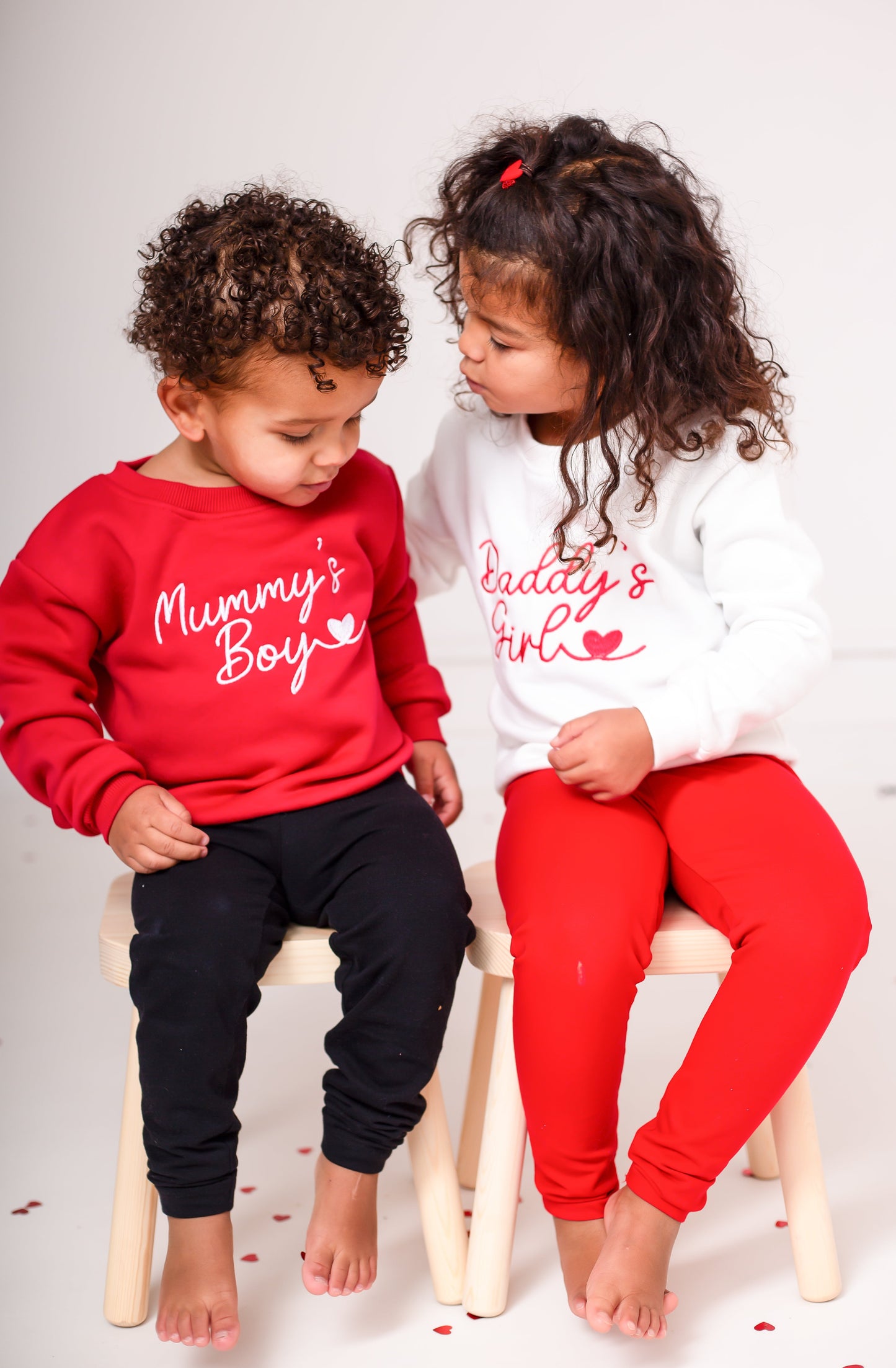 'Daddy's Girl/Boy' Father's Day personalised name embroidered sweatshirt