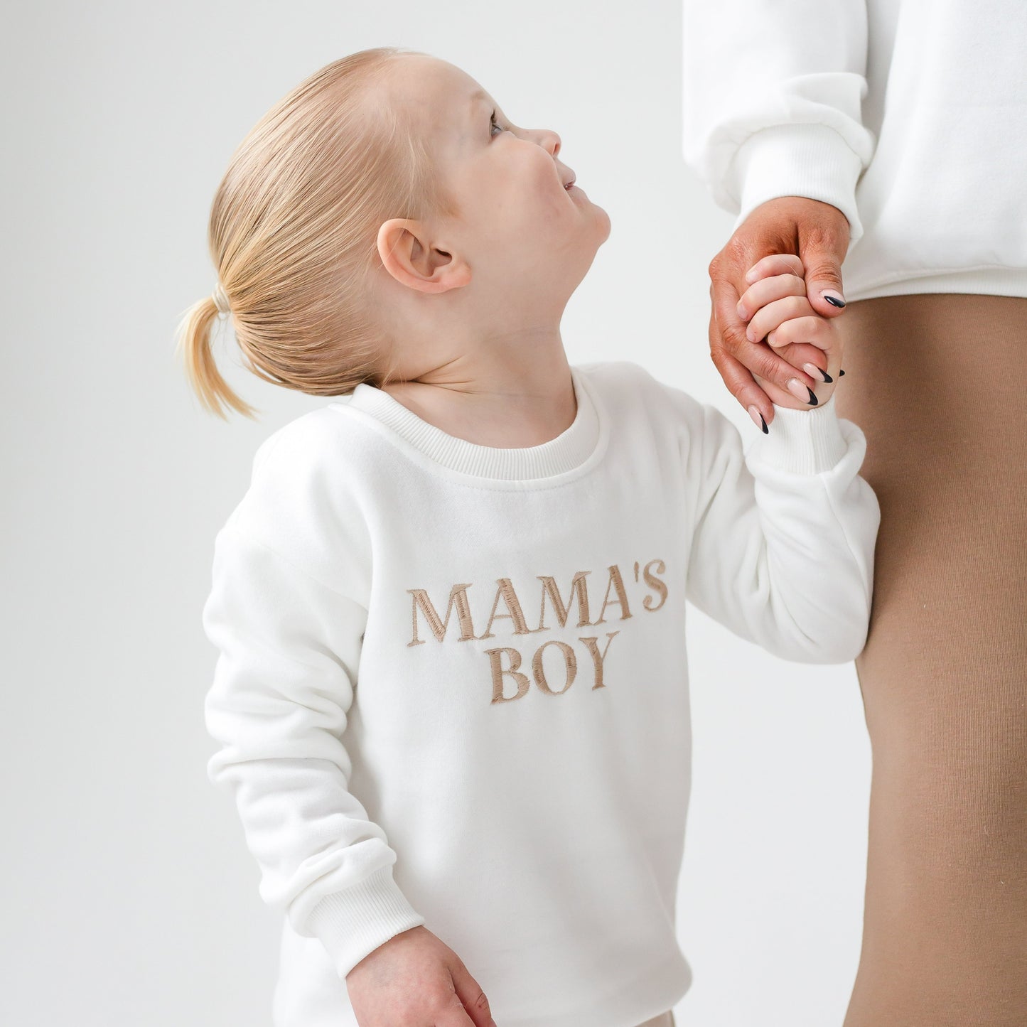 'MAMA' oversized embroidered sweatshirt - Matches to 'Mama's Boy/Girl'