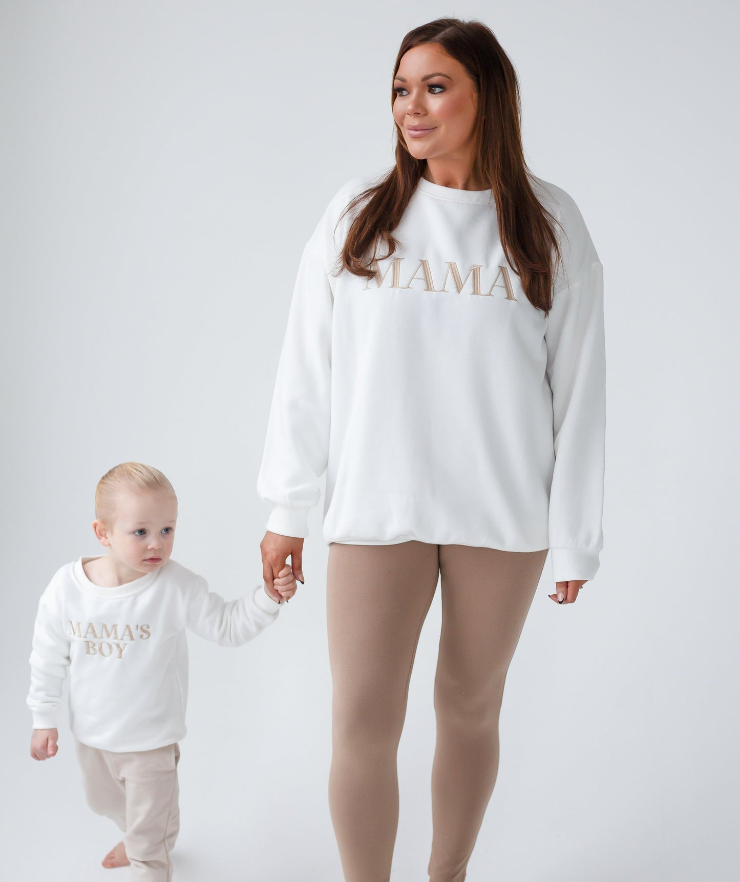 'MAMA' oversized embroidered sweatshirt - Matches to 'Mama's Boy/Girl'