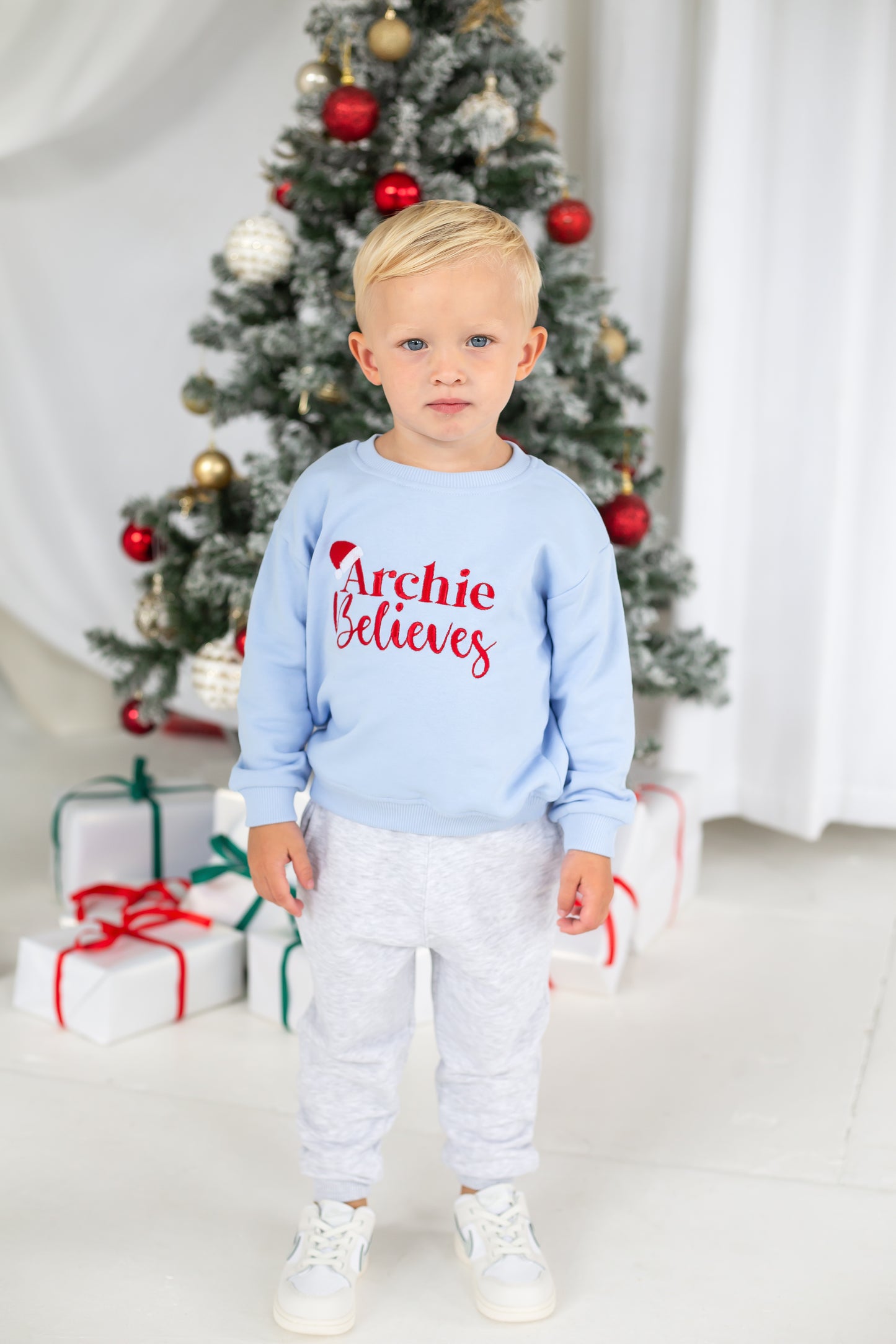 'Mini Claus' embroidered Christmas sweatshirt - Matching Mama Available