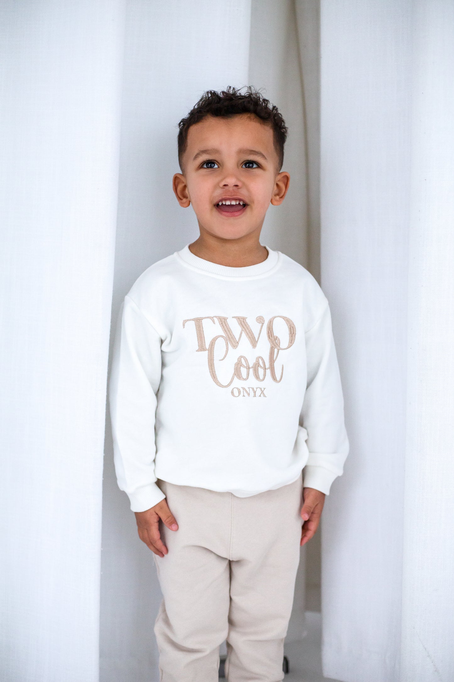 'Two Cool' Second birthday personalised embroidered sweatshirt Jumper