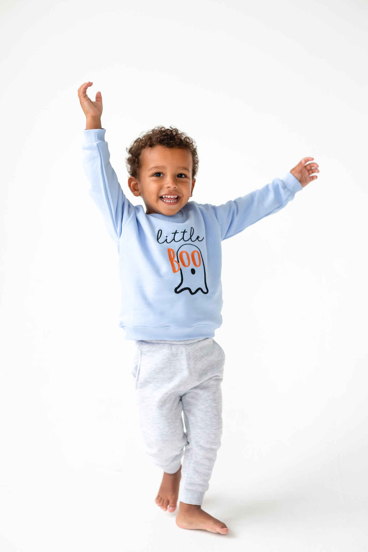 AW 'Little Boo' blue embroidered sweatshirt