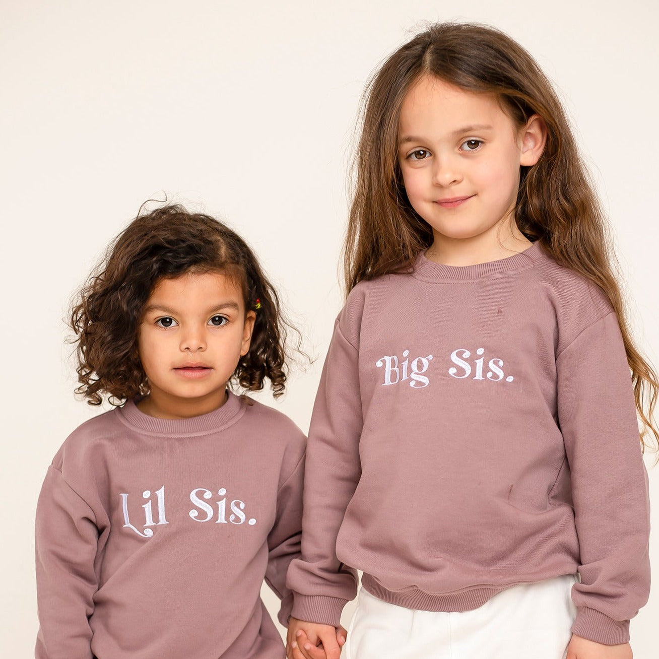 'Big Sis/Lil Sis' embroidered sweatshirt