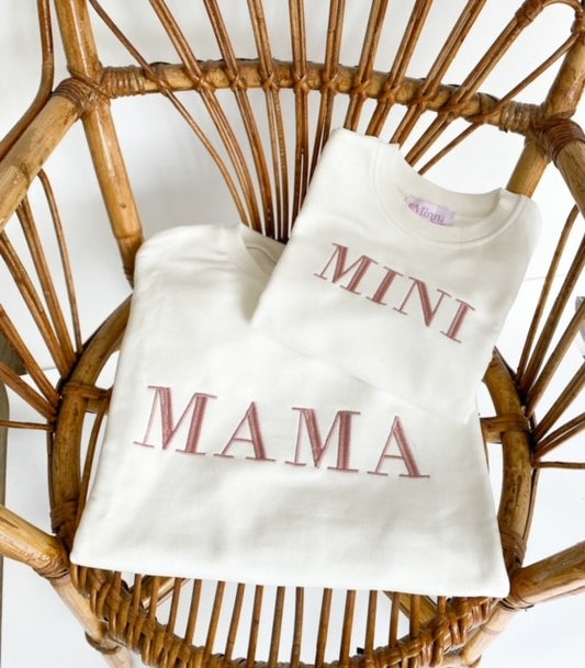 'MAMA' oversized embroidered sweatshirt
