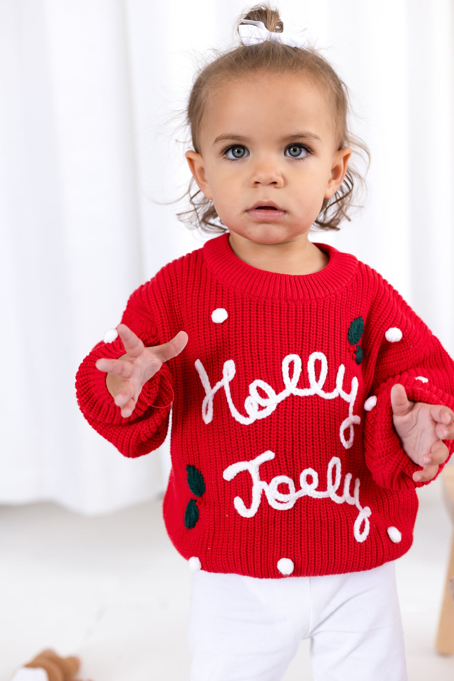 Christmas 'Holly Jolly' knitted jumper