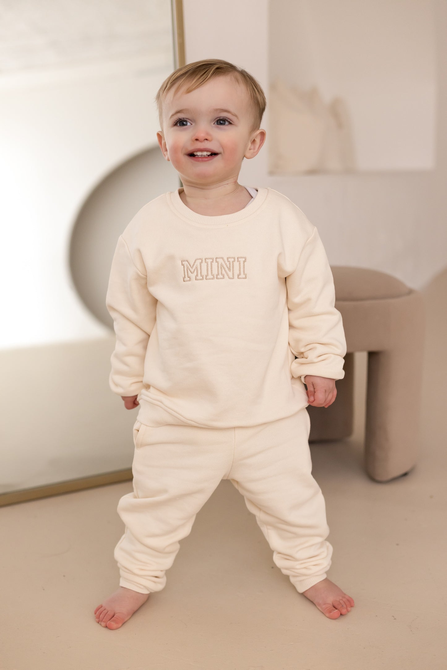 'Mama' outline embroidered matching mini me sweatshirt