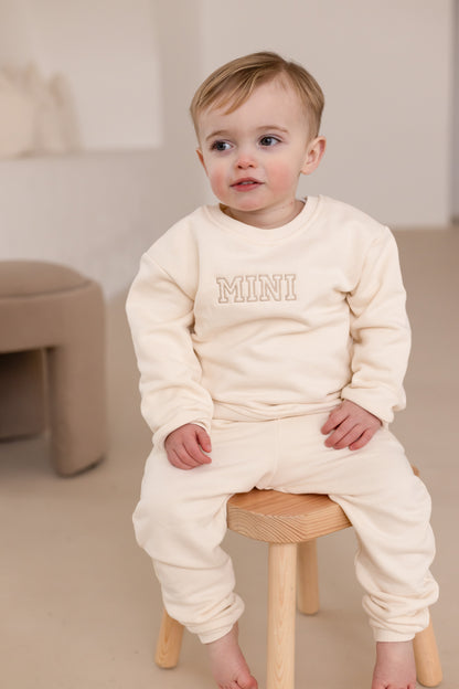 'Mama' outline embroidered matching mini me sweatshirt
