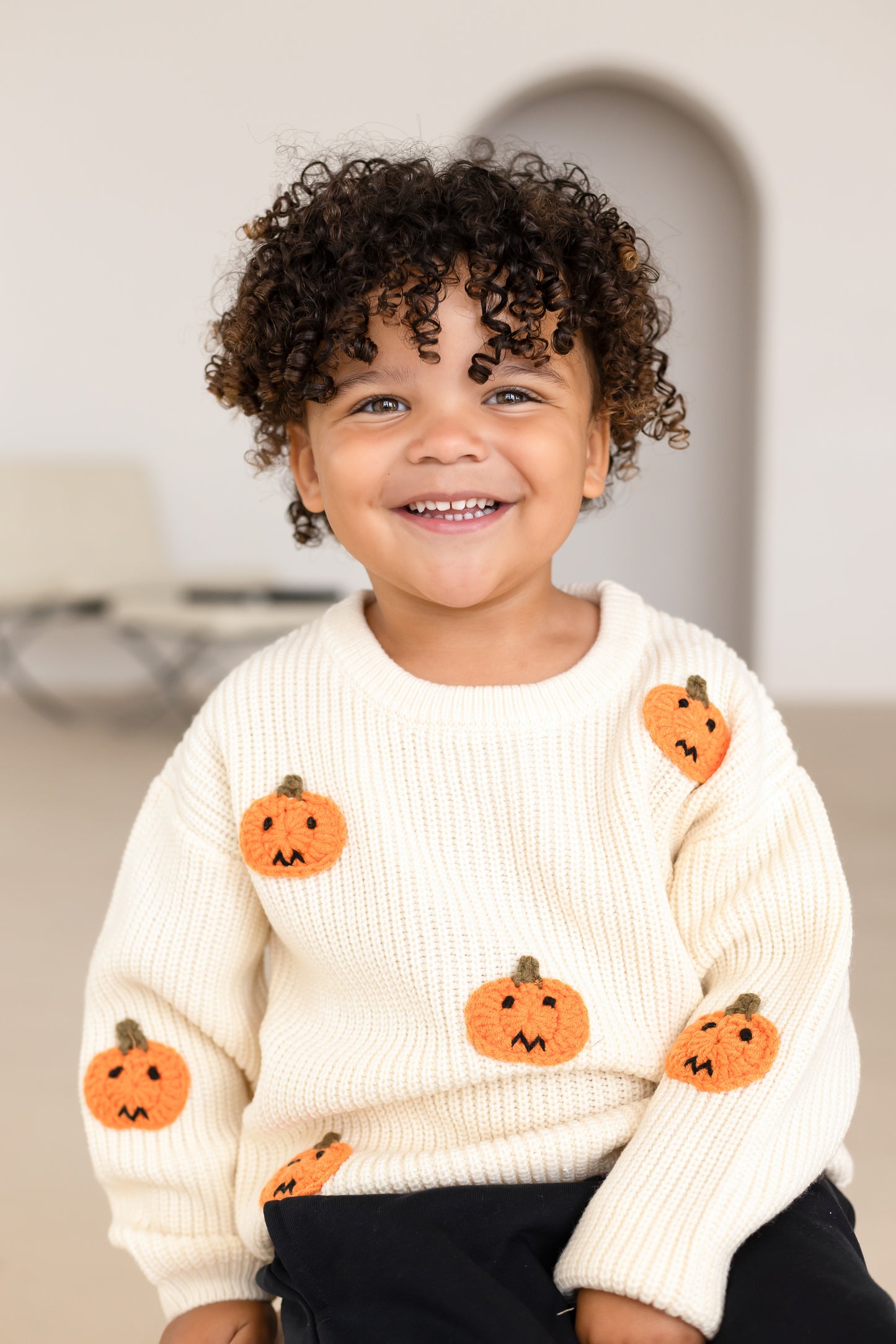 AW 'Halloween' pumpkin knitted jumper