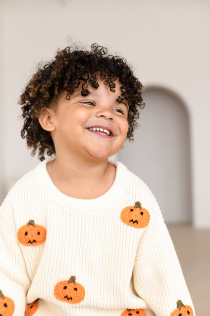 AW 'Halloween' pumpkin knitted jumper