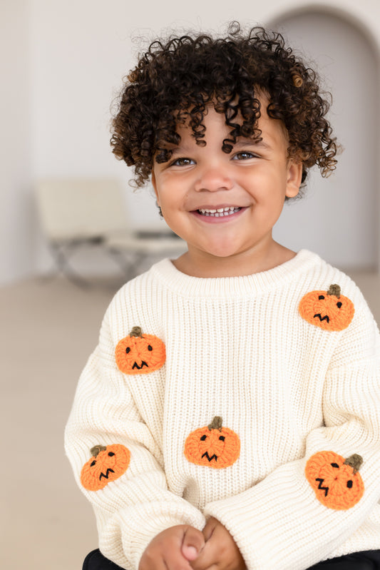 AW 'Halloween' pumpkin knitted jumper