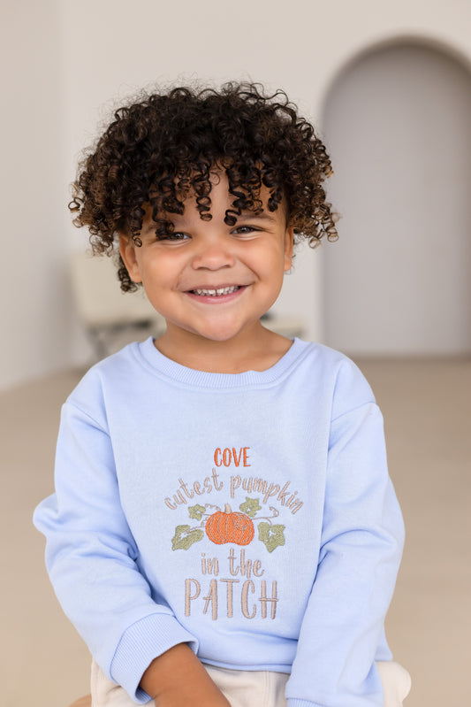 AW 'Cutest pumpkin in the patch' personalised embroidered sweatshirt