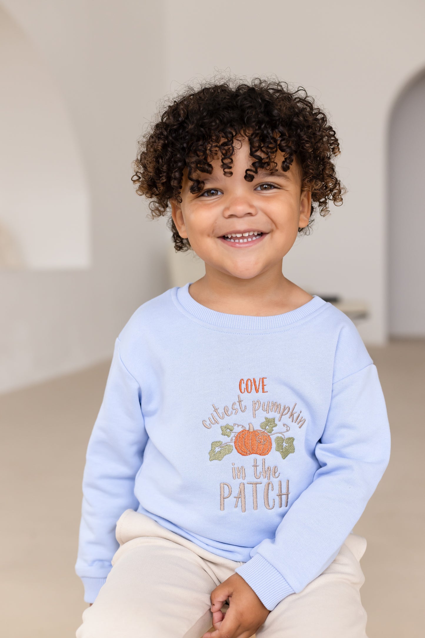AW 'Cutest pumpkin in the patch' personalised embroidered sweatshirt