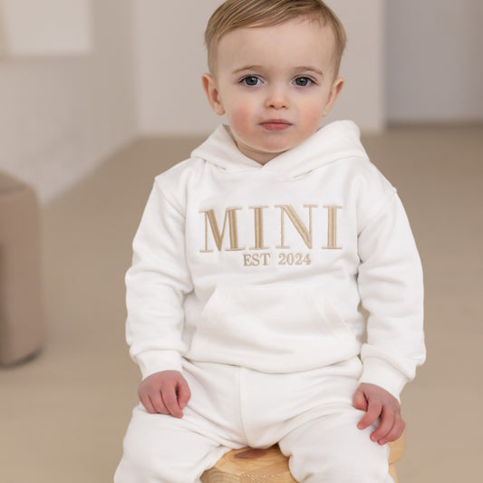 MINI embroidered matching mini me hoodie