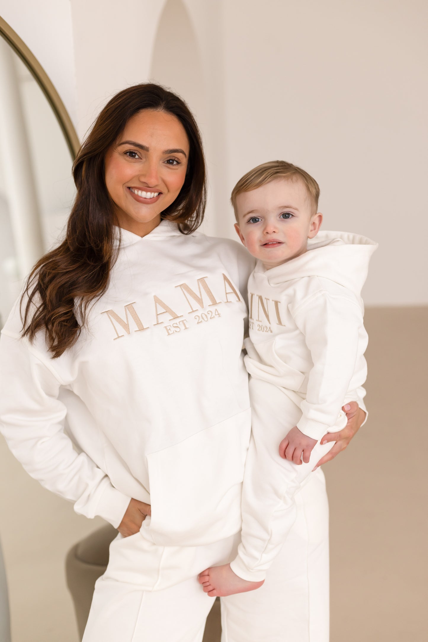 MINI embroidered matching mini me hoodie