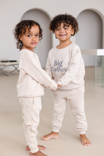 'Big Brother/Little Brother' embroidered sweatshirt