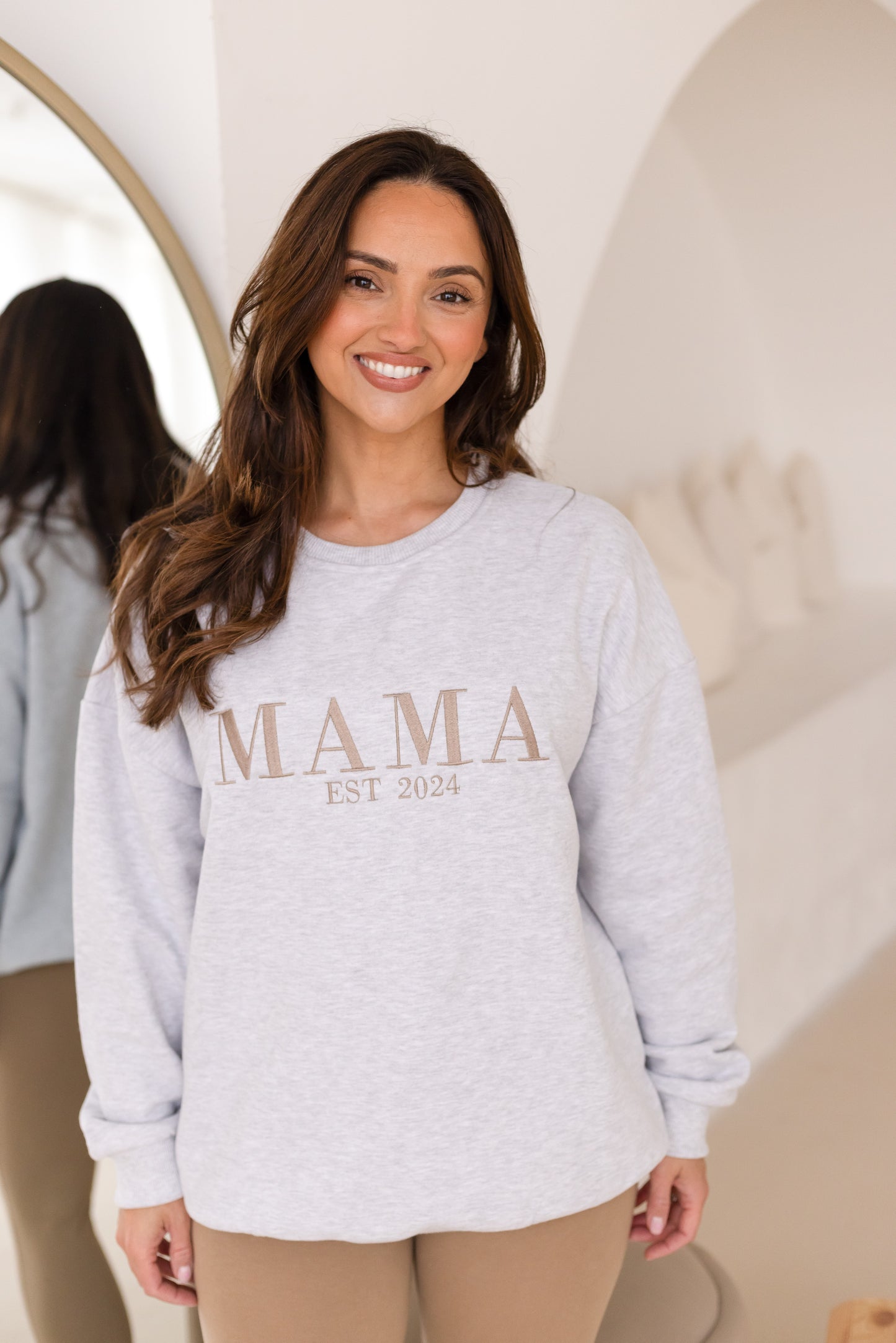 MINI EST. embroidered matching mini me sweatshirt