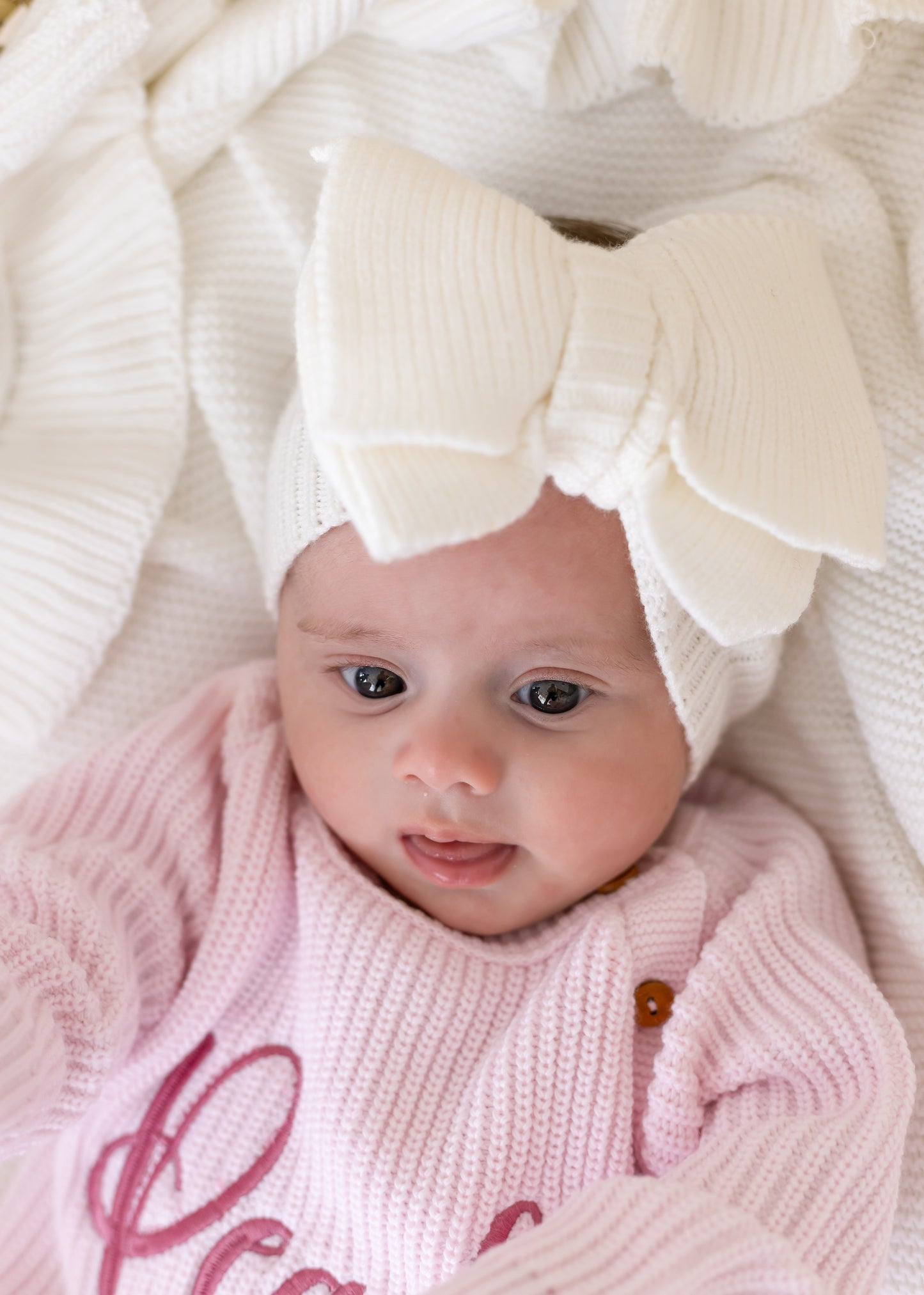 Pink Personalised Embroidered Long Sleeve Romper