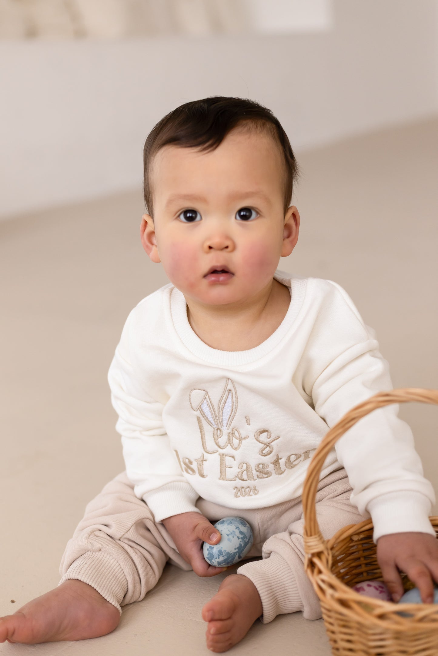 'First Easter' personalised embroidered sweatshirt