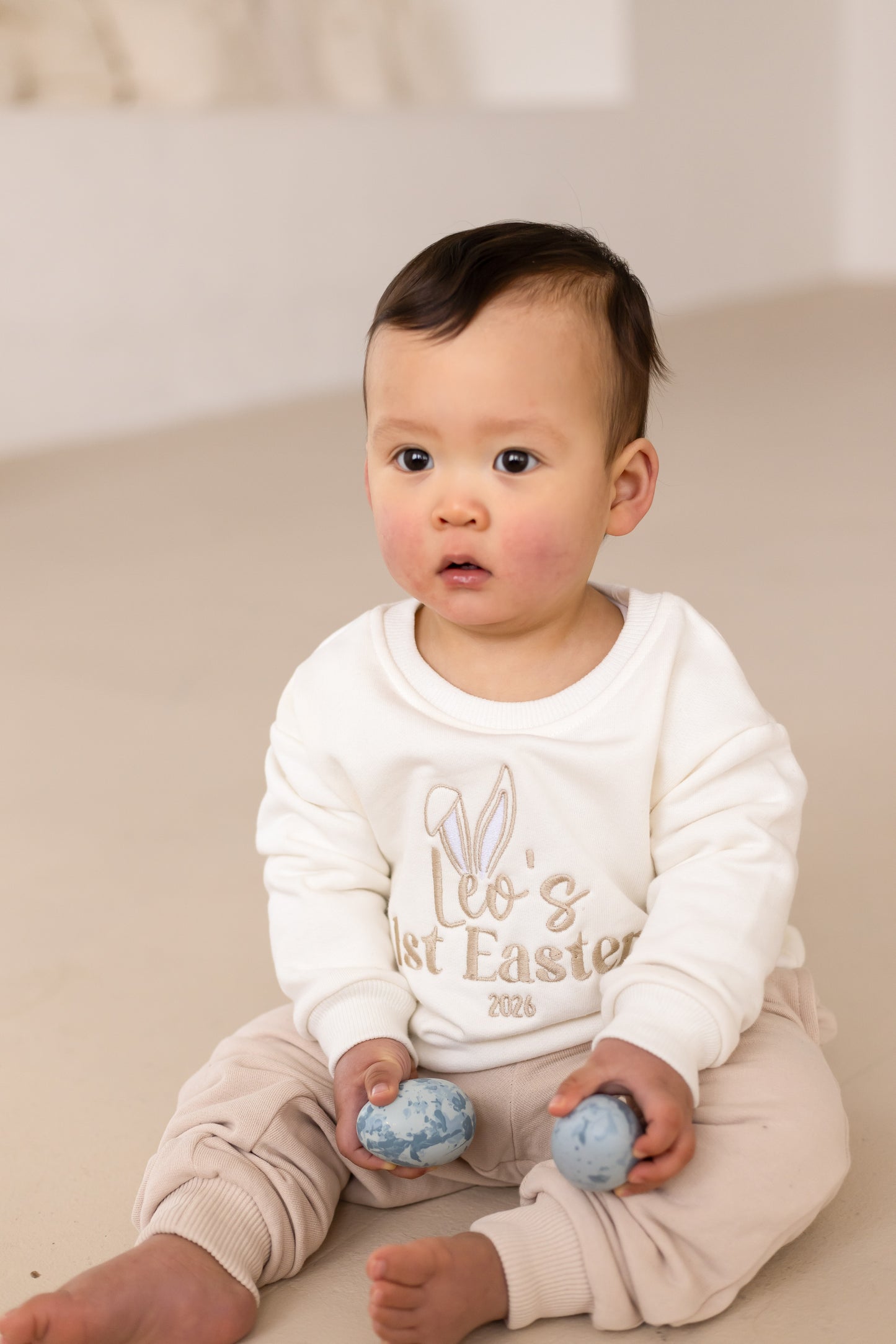 'First Easter' personalised embroidered sweatshirt