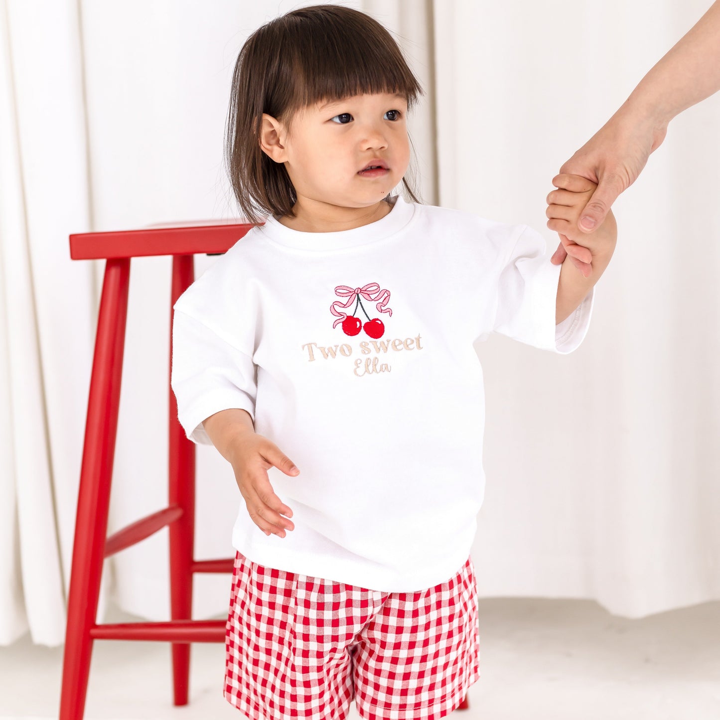 Personalised Cherry 'Two Sweet' Second Birthday T shirt