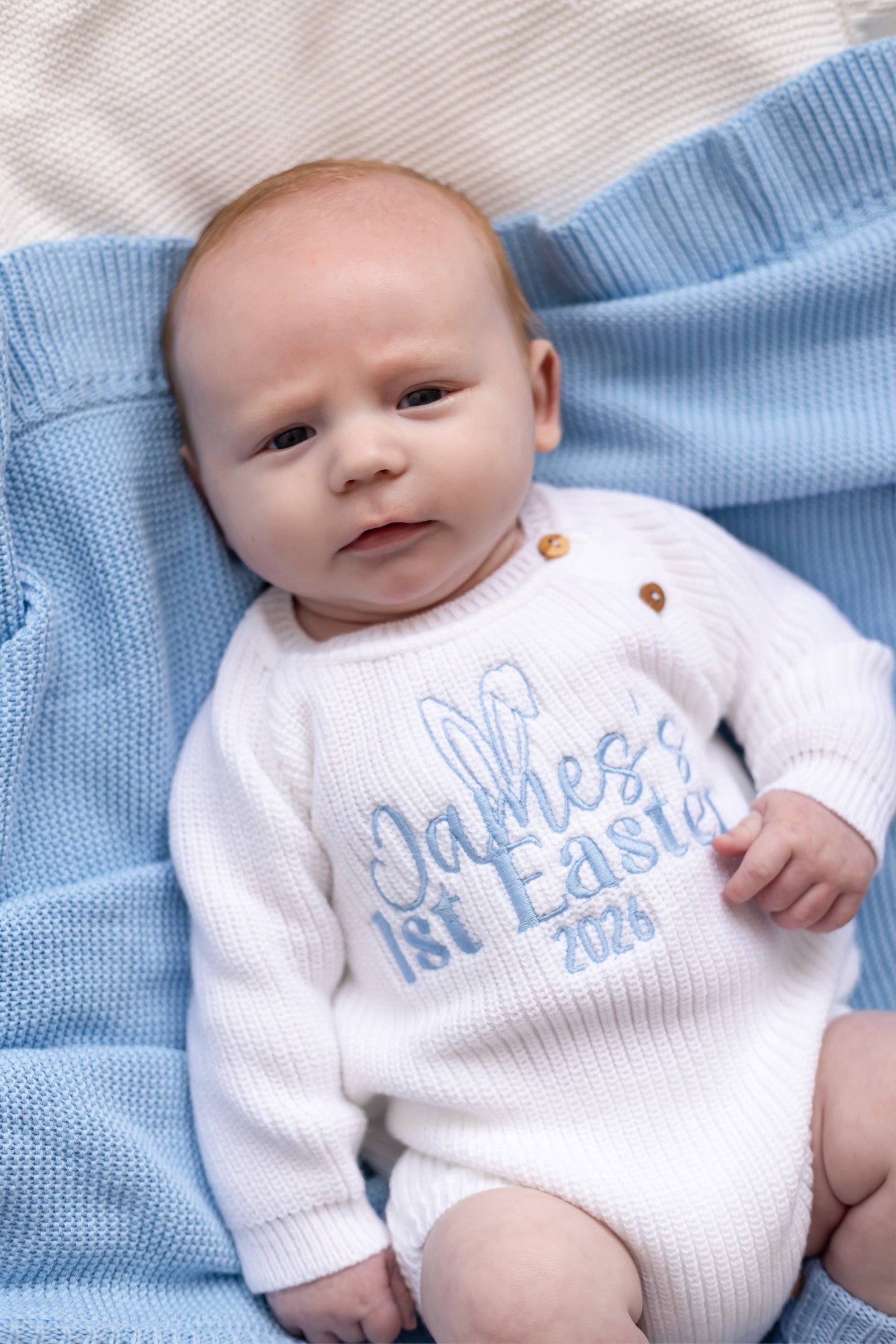 Personalised Name First Easter 2026 Baby Romper