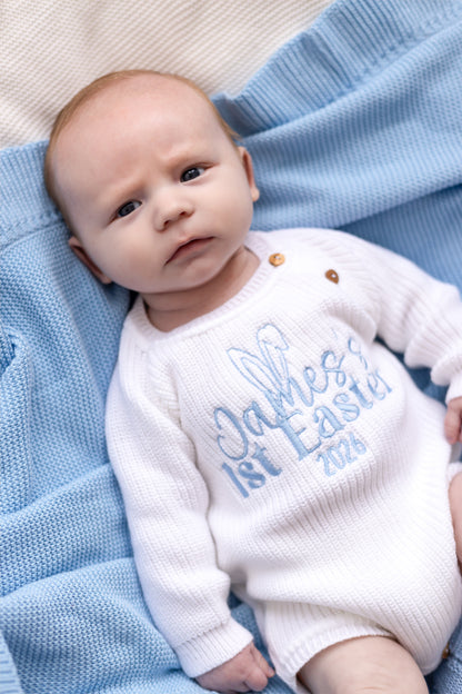 Personalised Name First Easter 2026 Baby Romper