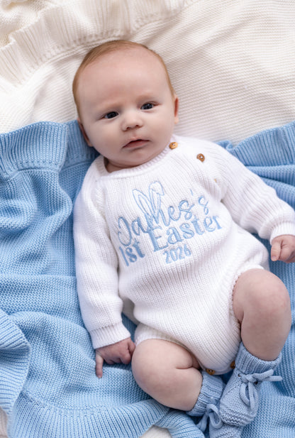 Personalised Name First Easter 2026 Baby Romper