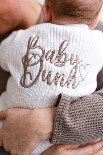 Baby surname White Embroidered Personalised Cardigan
