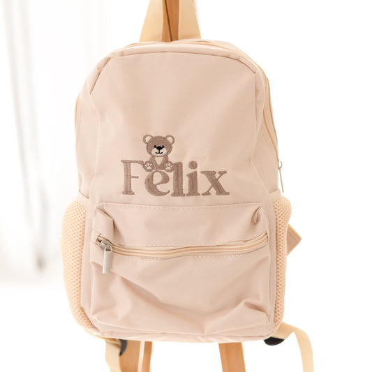 Personalised Embroidered Bear Rucksack - perfect for nursery
