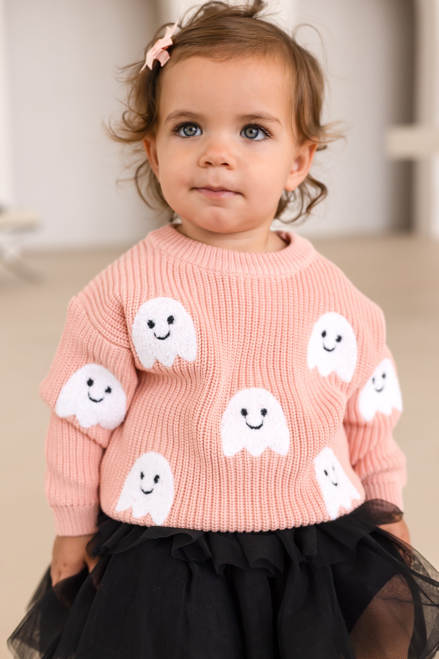 AW 'Halloween' ghost knitted jumper