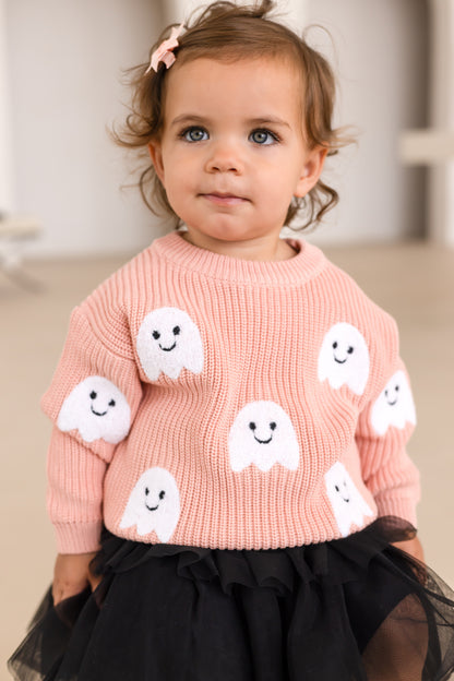 AW 'Halloween' ghost knitted jumper